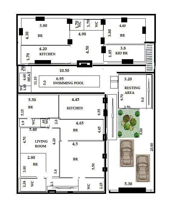 Building for a Hotel in Yashnabad District