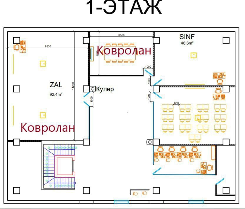 Building for rent on the 1st line, Muqimiy