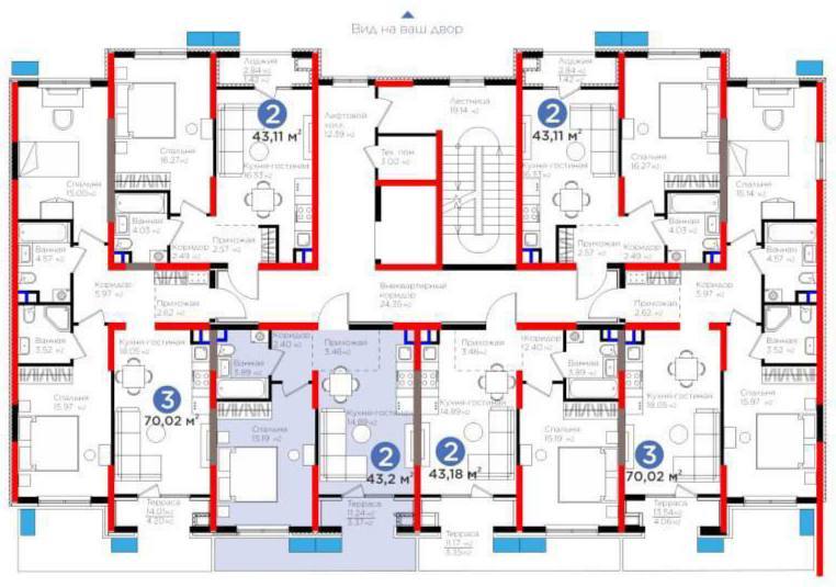 я 2-комнатная квартира в новостройке BI Sado Business