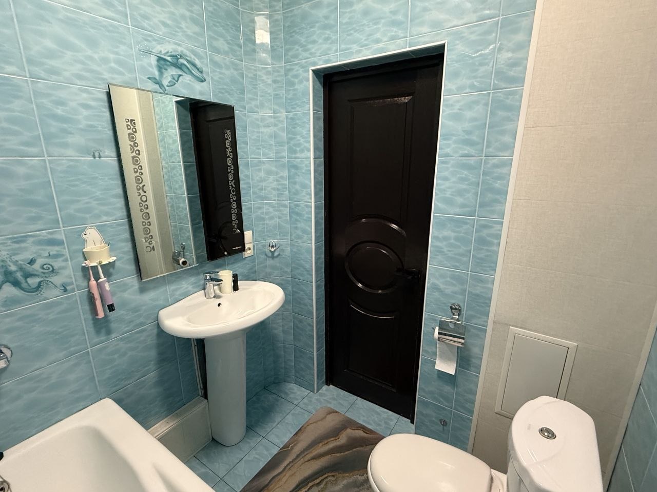 4-комнатная квартира на 7 этаже 9-этажного дома в Сергели-8.