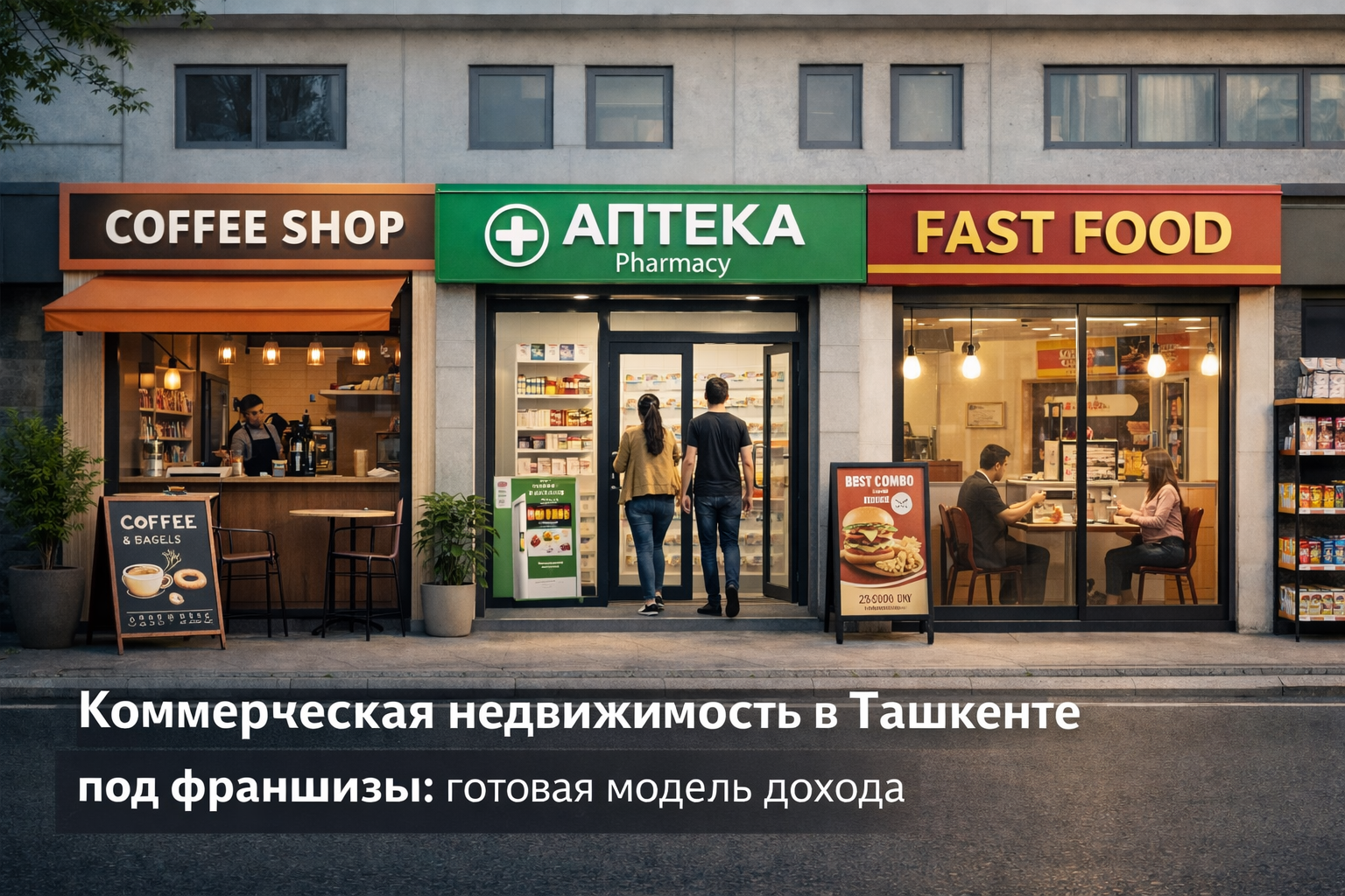 Коммерческая недвижимость в Ташкенте под франшизы: готовая модель дохода