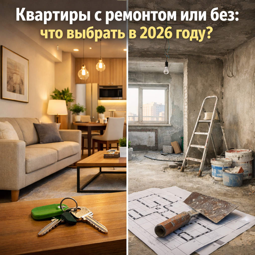 «Квартиры с ремонтом или без: что выбрать в 2026 году»