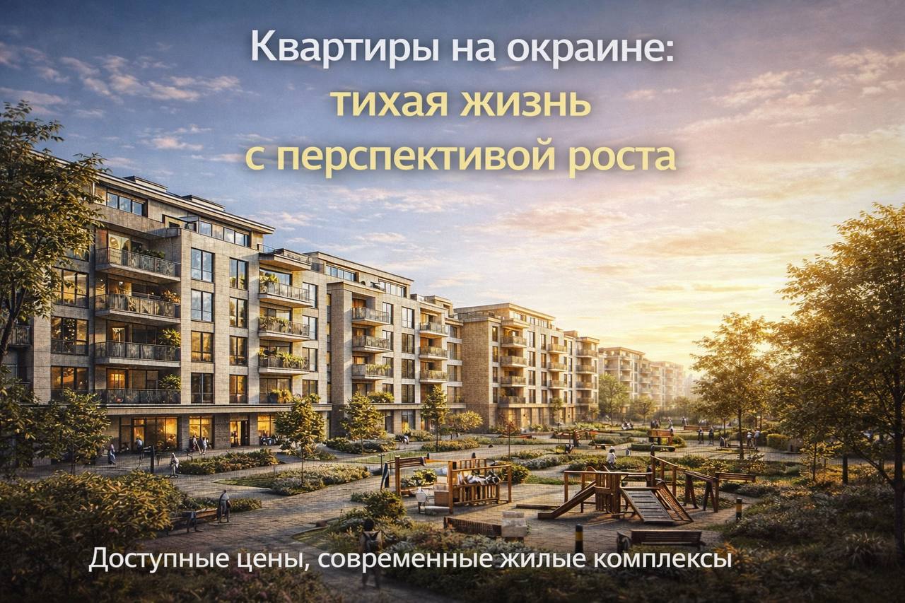 Apartments on the outskirts: quiet living with growth potential