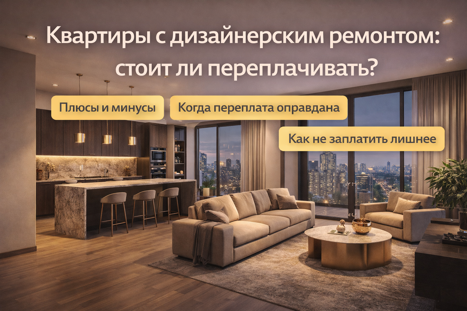 Квартиры с дизайнерским ремонтом: стоит ли переплачивать?