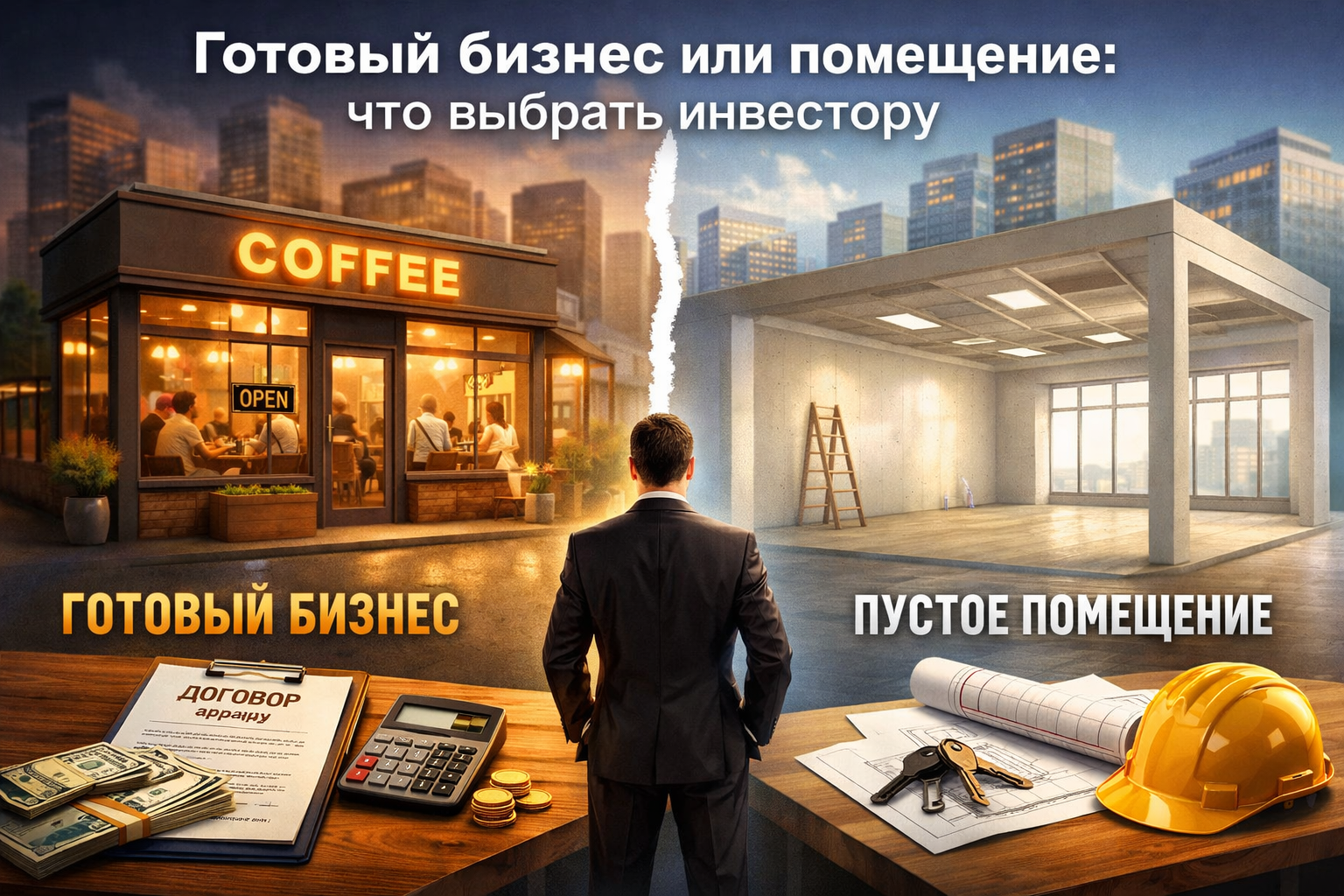 Ready business or premises: what should an investor choose